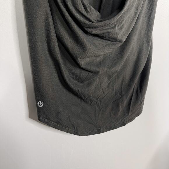 Lululemon Womens 6 Gray Grey Wild Tank Top Open Strappy Back Shelf Bra Luon - Picture 8 of 10